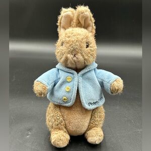 Peter rabbit by Beatrix Potter Plush Rabbit with Blue Jacket